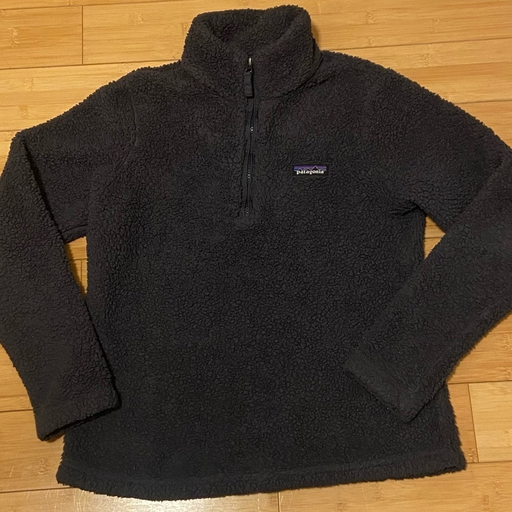 Patagonia 1/4 Zip Fleece Pullover Sherpa | Dark Gray | Women’s Small - Picture 2 of 10